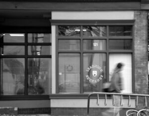 Photo by Chloe Lewis Copyright UBC Learning Exchange storefront